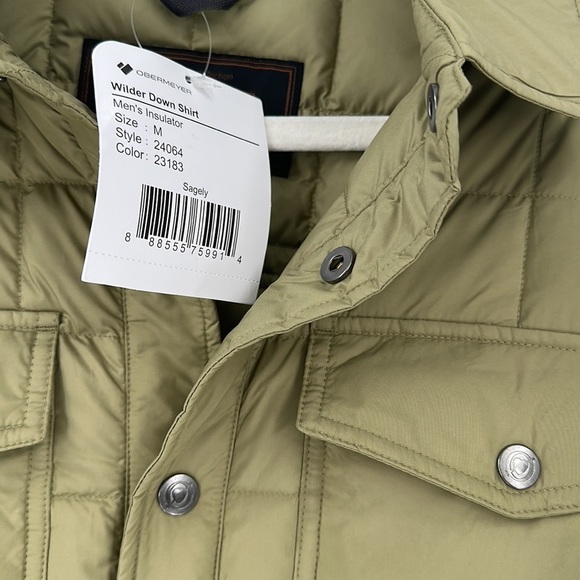 Obermeyer Olive Green Lightweight Shirt Jacket - Picture 4 of 9